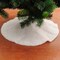 24"/60cm White Plush Xmas Tree Skirts Faux Fur Carpet Merry Christmas Decoration